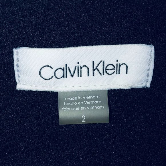 Calvin Klein Starburst sleeveless sheath dress black size 2 - Picture 10 of 10